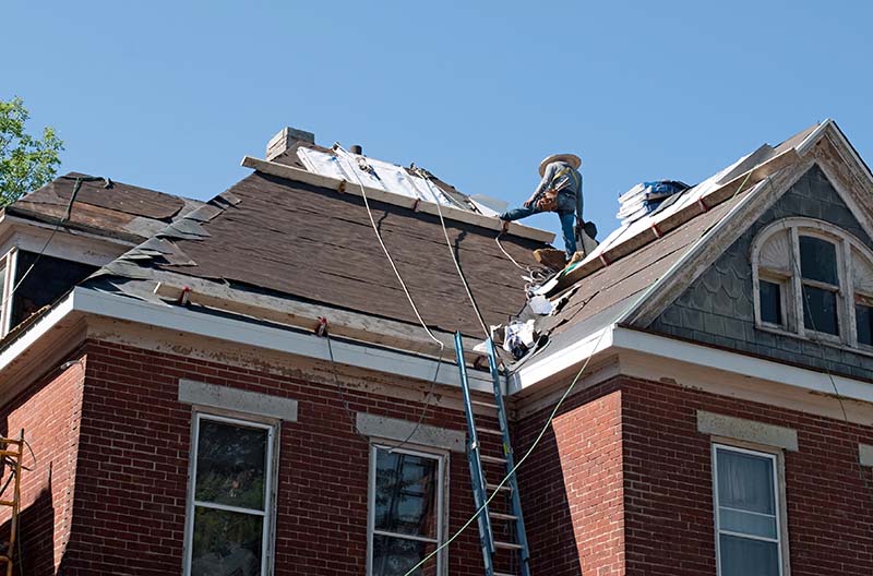 residential home getting new roof